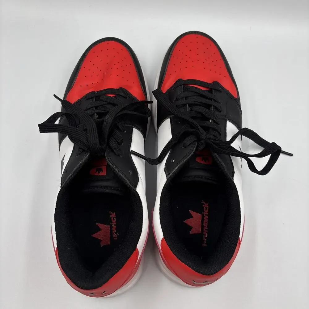 Brunswick Men's Fanatic Athletic Bowling Shoes Black/Red Size 8
